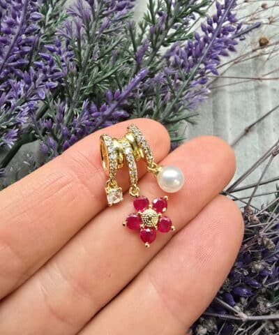 Charm Sallantili Zirkon Tasli Koyle Ve Bileklik Uclari 502