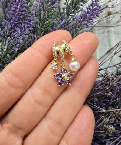 Charm Sallantili Zirkon Tasli Koyle Ve Bileklik Uclari 503