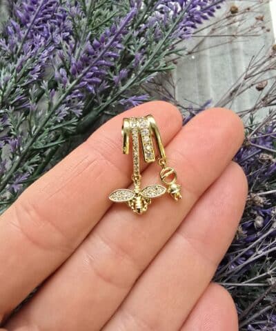 Charm Sallantili Zirkon Tasli Koyle Ve Bileklik Uclari 505