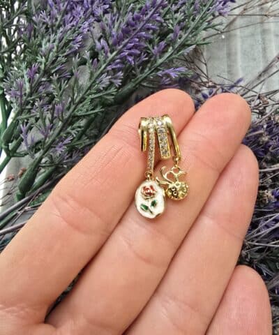 Charm Sallantili Zirkon Tasli Koyle Ve Bileklik Uclari 506