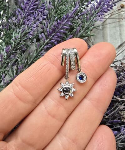 Charm Sallantili Zirkon Tasli Koyle Ve Bileklik Uclari 509