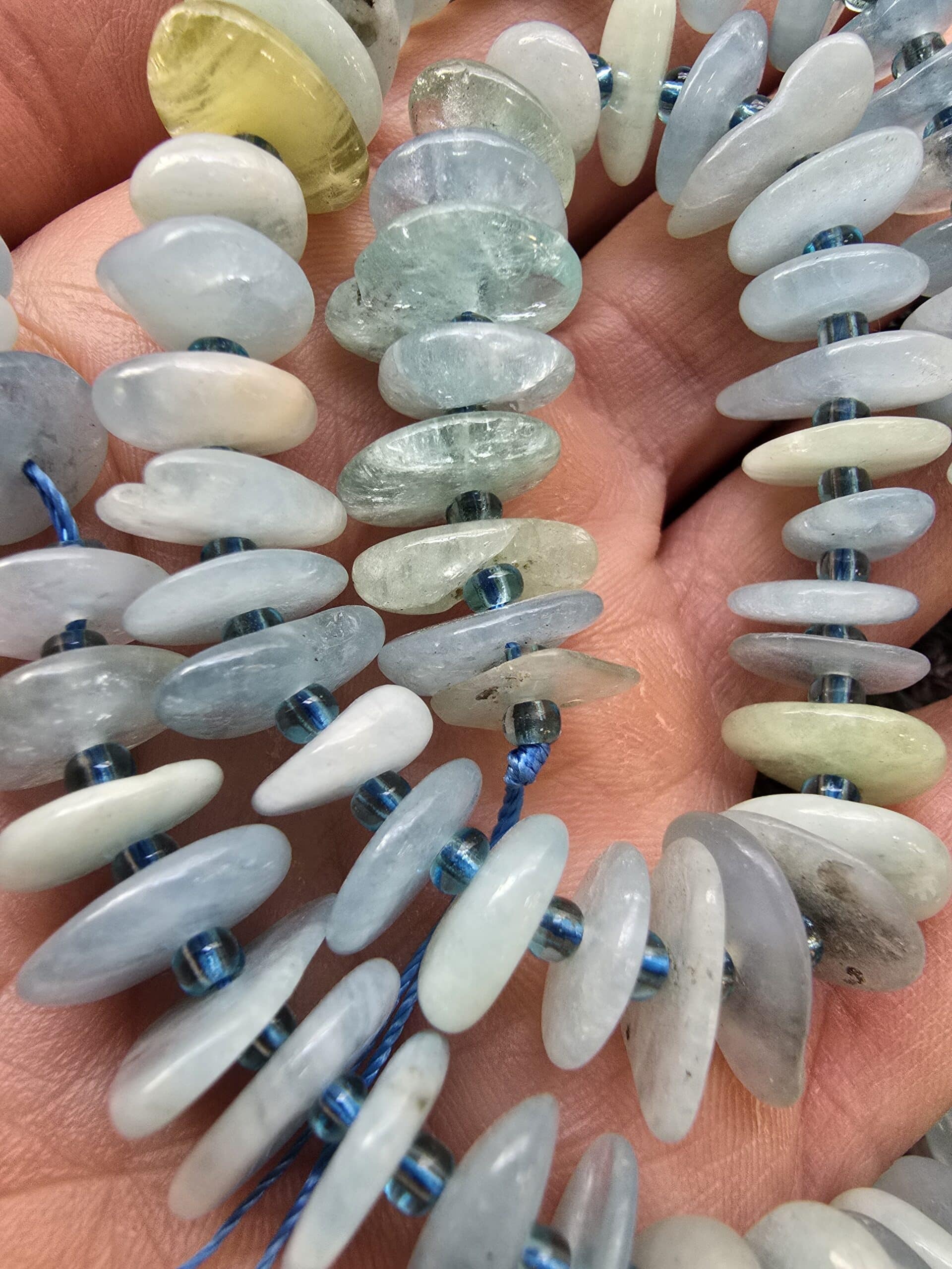 Disk Dogal Akuamarin Tasi