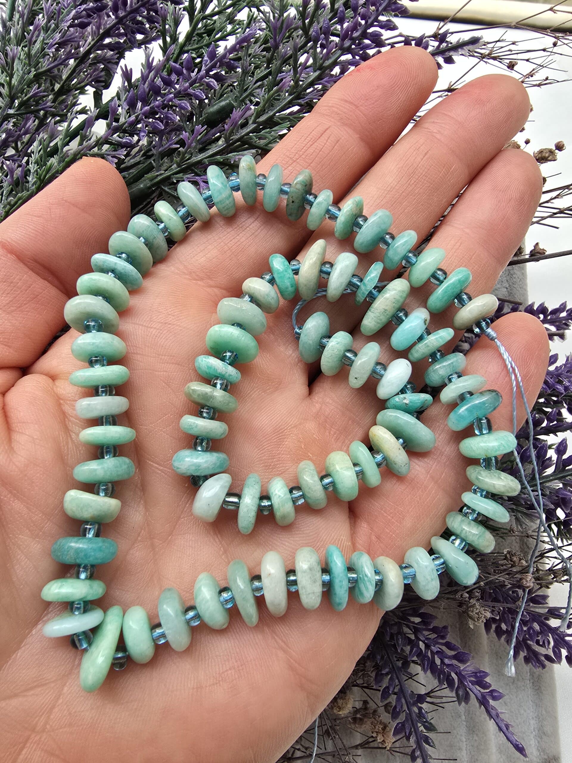 Disk Dogal Amazonit Tasi