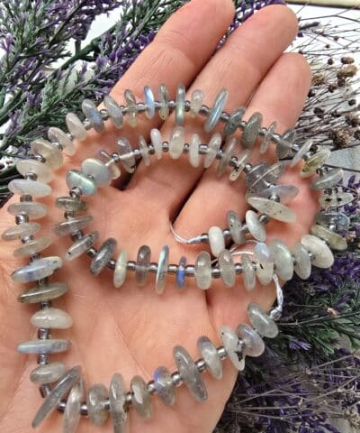 Disk Dogal Labradorit Tasi 2