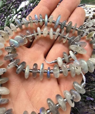 Disk Dogal Labradorit Tasi 3