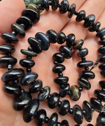 Disk Dogal Siyah Kaplan Gozu Tasi 2