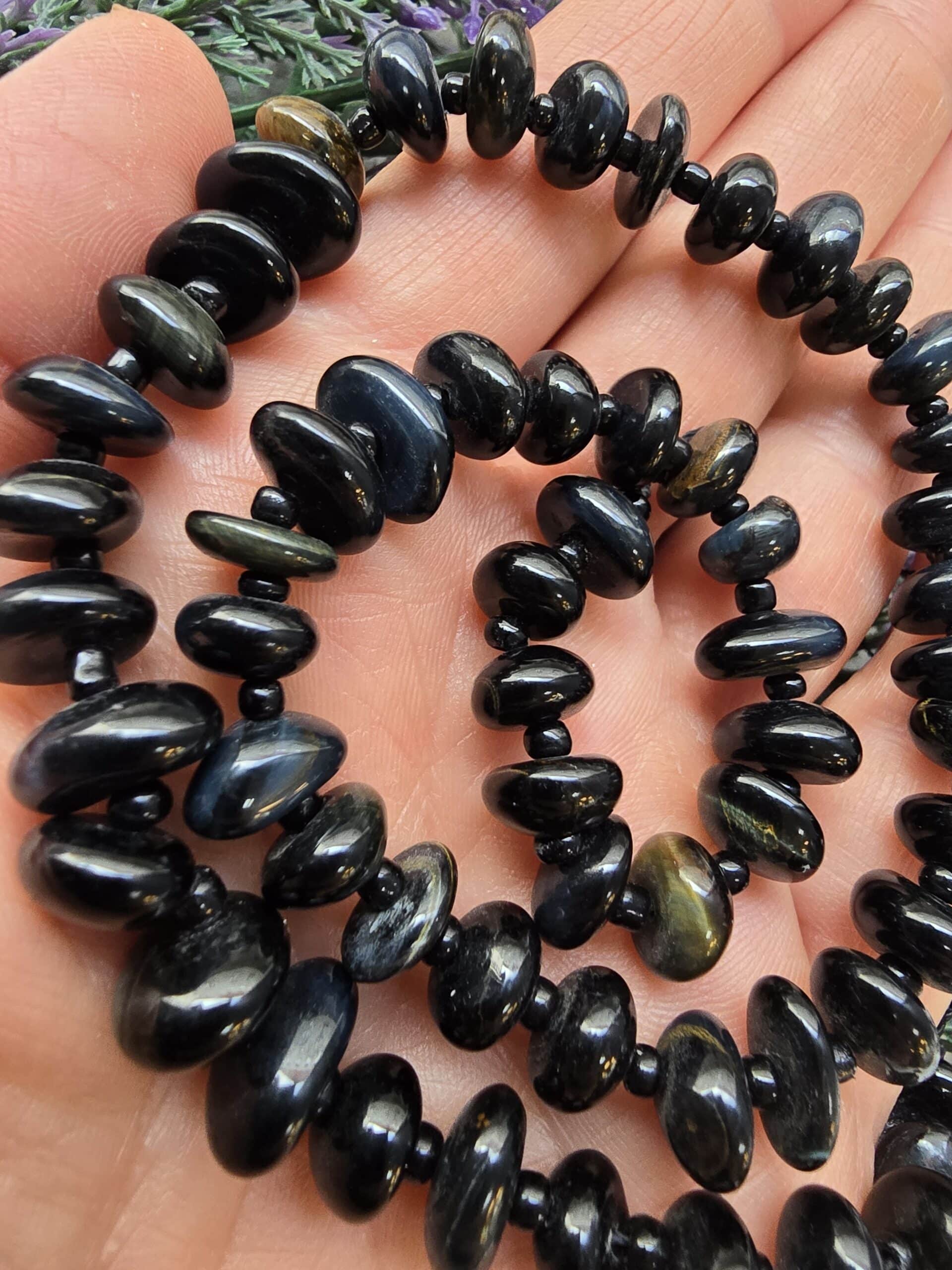 Disk Dogal Siyah Kaplan Gozu Tasi 2