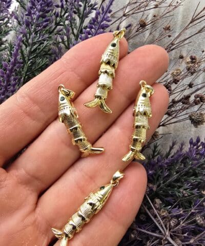 Hareketli 3d Balik Kolye Ucu