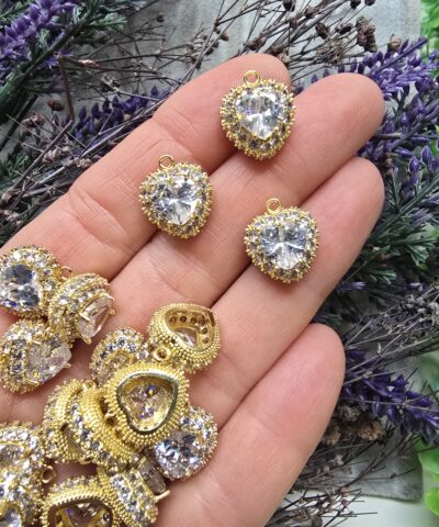 Kalp Zirkon Tasli Charm 2