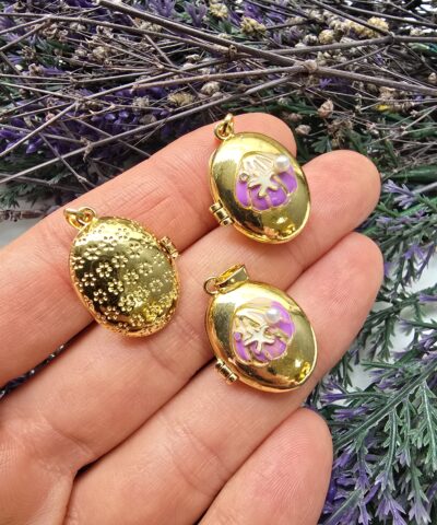 Sedef Mineli Oval Ac Kapa Madalyon 5