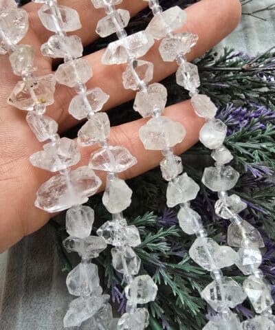 10 14 Mm Boncuklu Herkimer Diamont Tasi 2