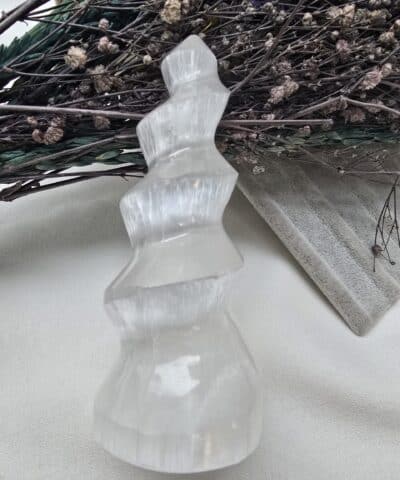 10 Cm Burgu Selenit Tasi 3