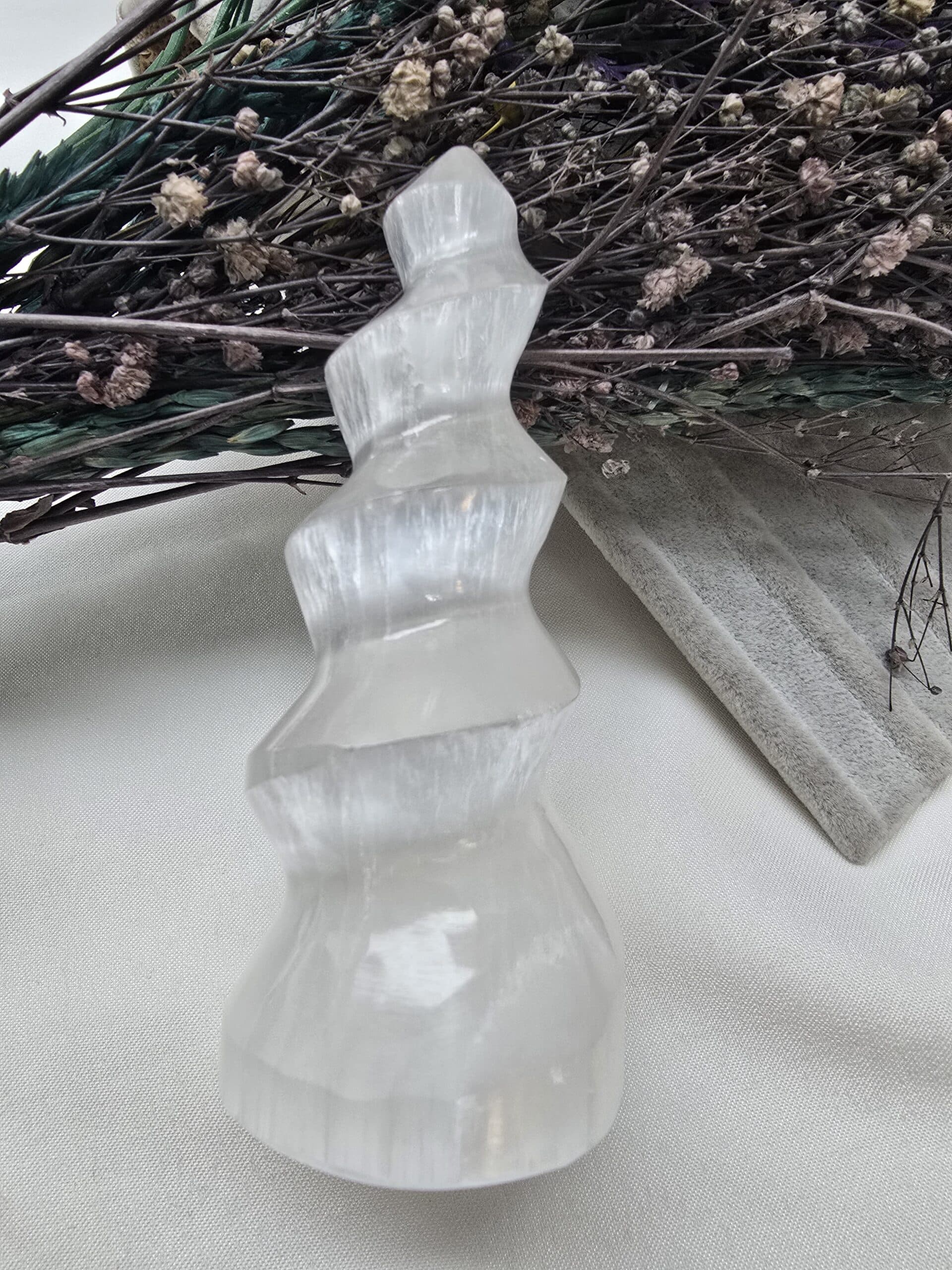 10 Cm Burgu Selenit Tasi 3