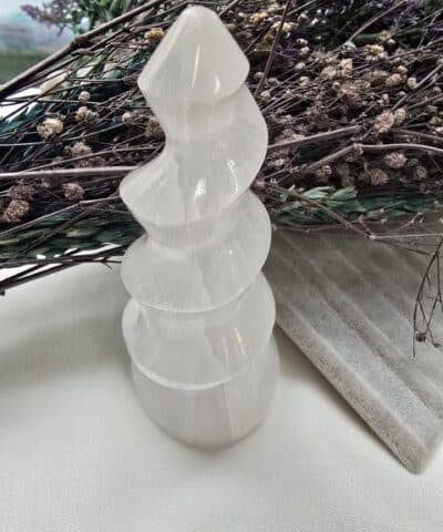 10 Cm Burgu Selenit Tasi