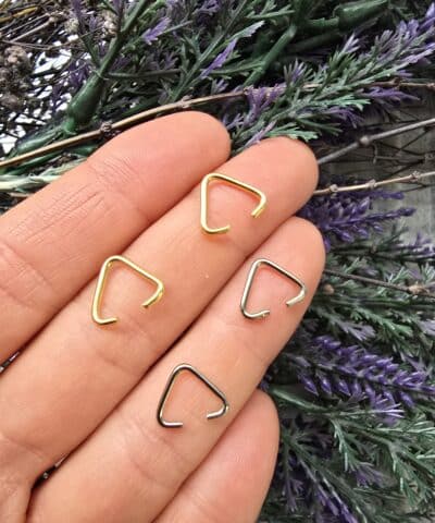 10 Mm Kolye Ve Anahtarlik Ucu Ucgen Kiskac