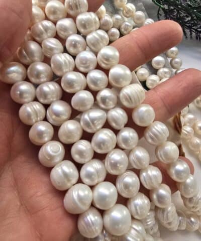 10 Mm Oval Dogal İnci 3