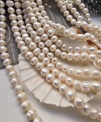 10 Mm Oval Dogal İnci