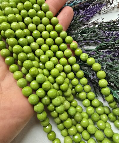 8 MM Faset Olivin Ceyt Kuvars Taşı