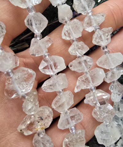 10-14 MM Boncuklu Herkimer Diamont Taşı