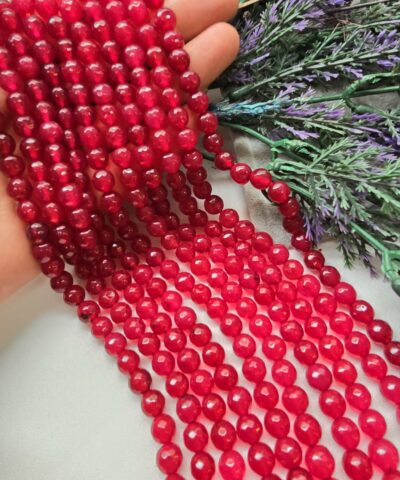 8 MM Faset Yakut Ceyt Kuvars Taşı