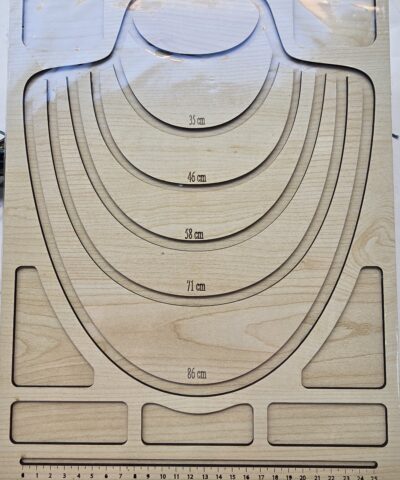 30x40 CM Takı Tasarım Kolye Ölçü Tablası