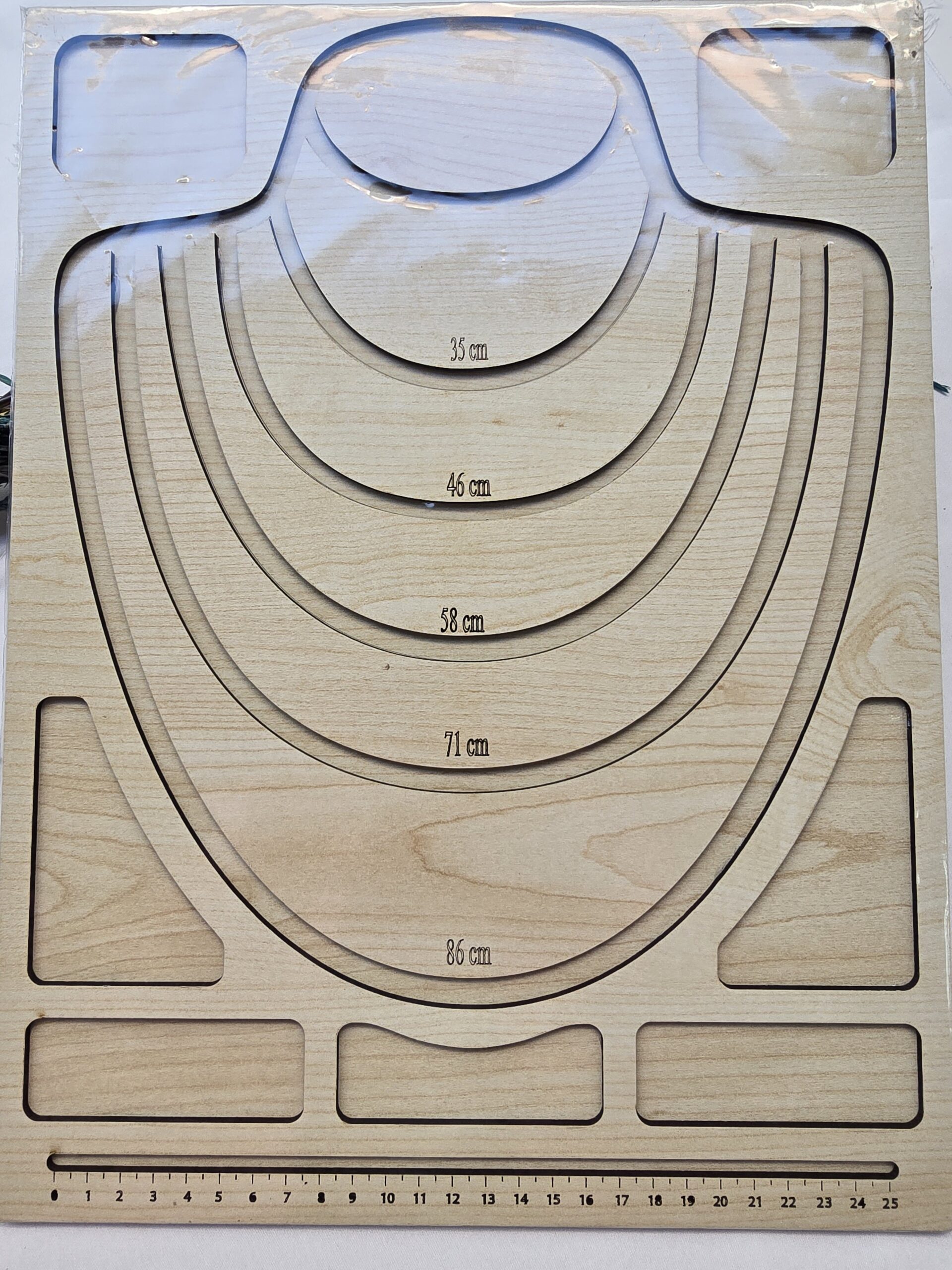 30x40 CM Takı Tasarım Kolye Ölçü Tablası