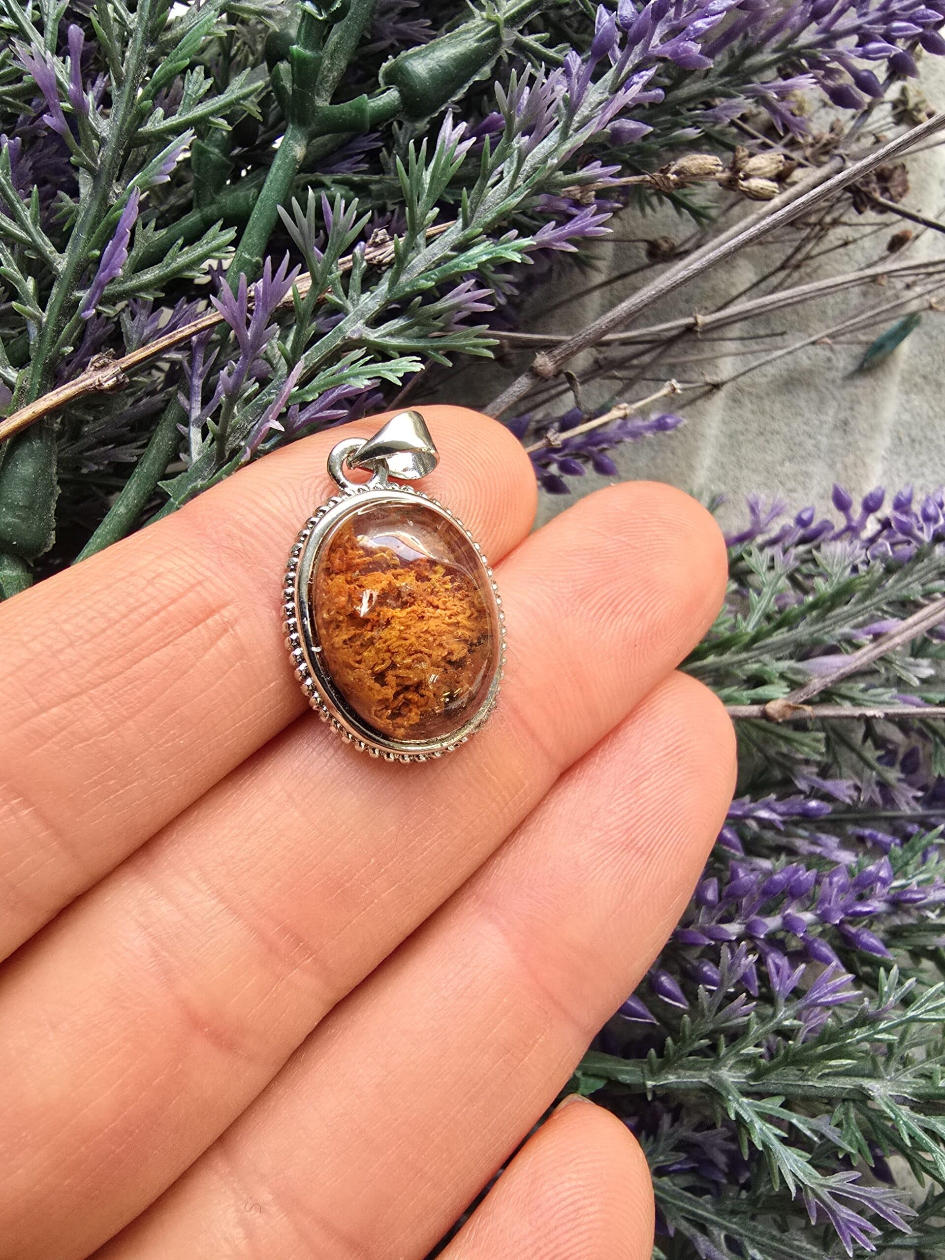 AAA Oval Akik Taşı Kolye Ucu