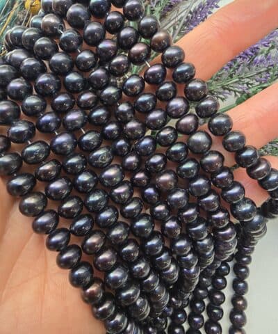 8 MM Premium Doğal Siyah İnci