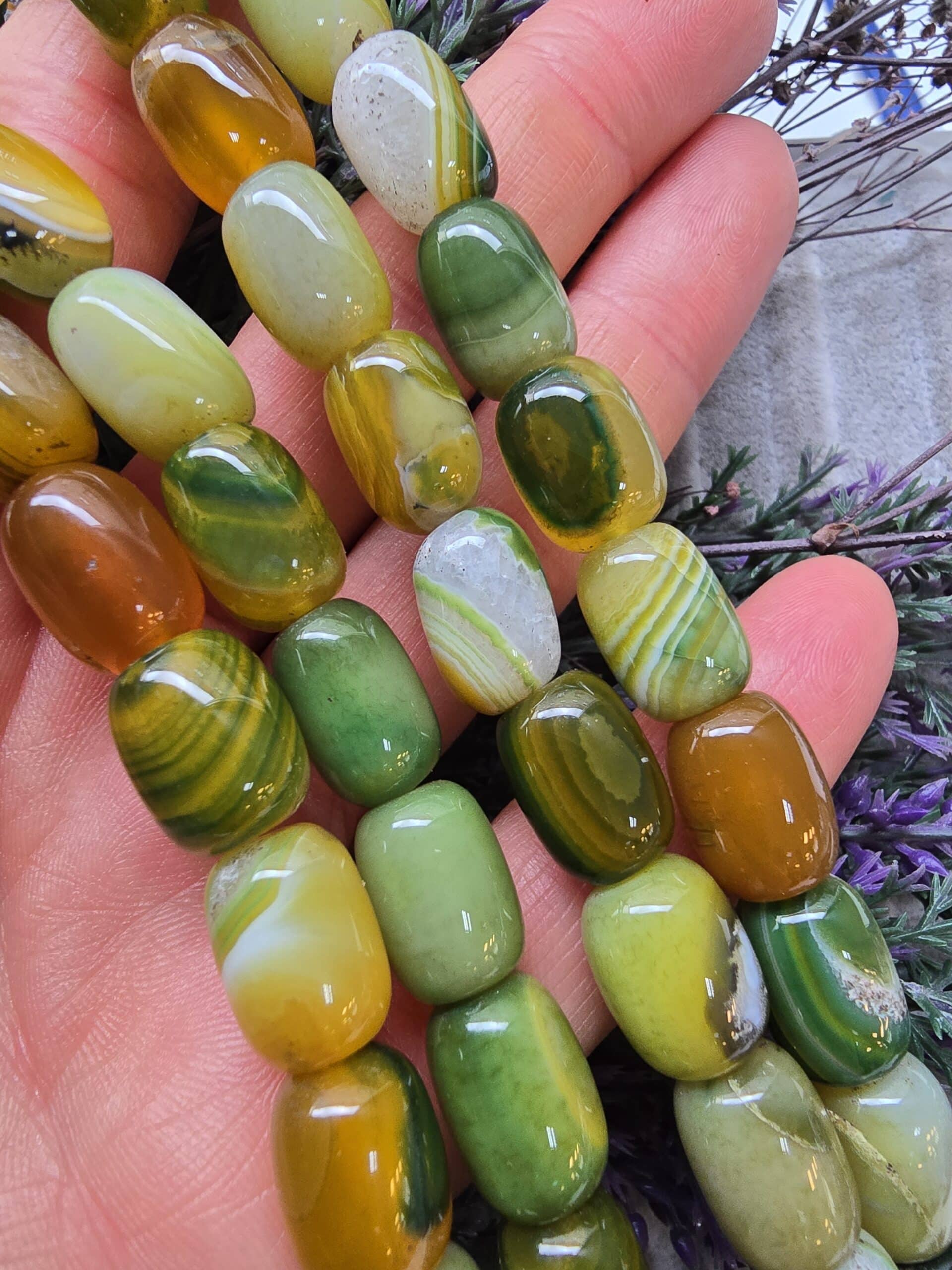 10x14 Mm Arpa Yesil Akik Tasi 2