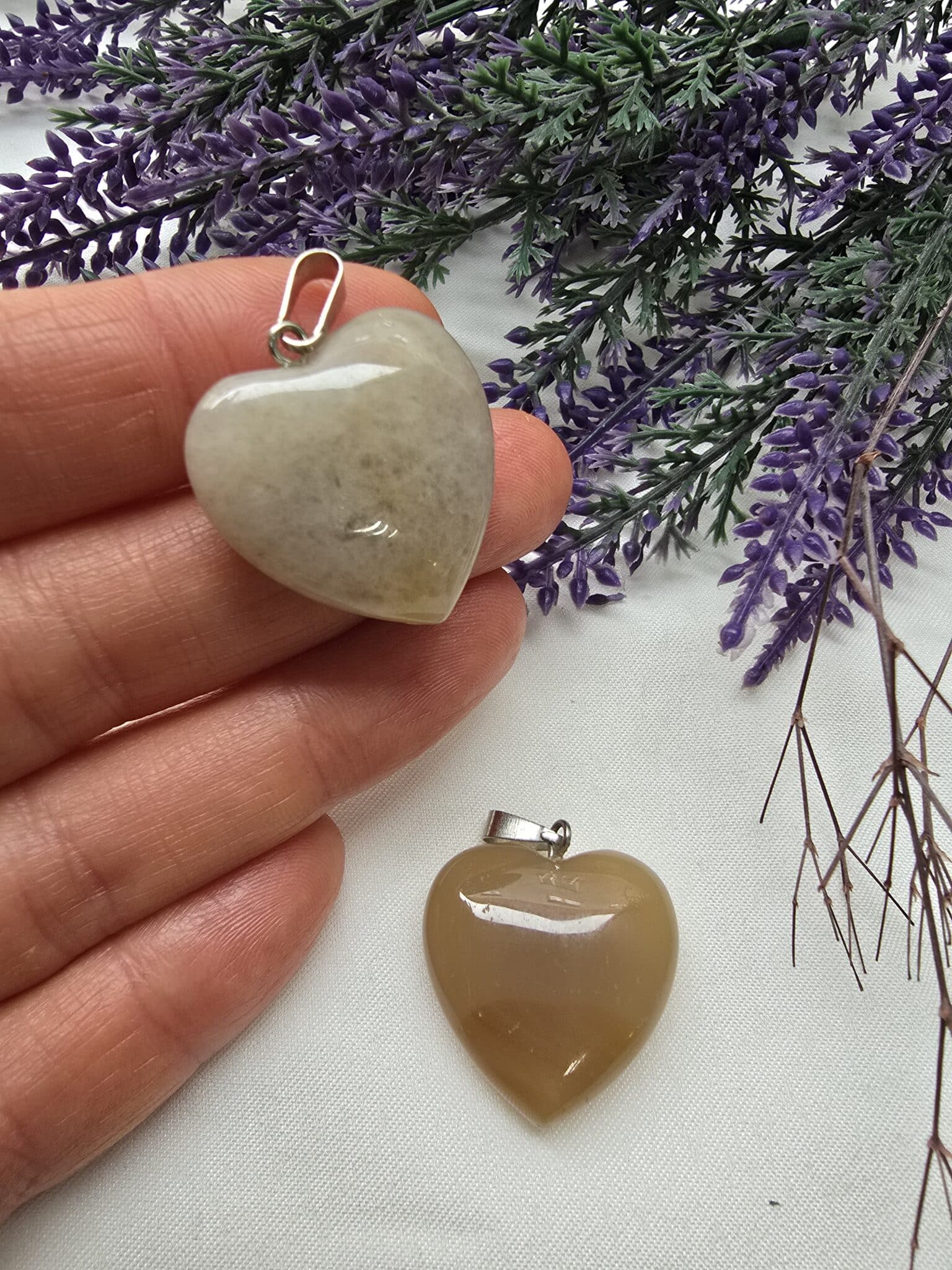 25 Mm Kalp Akik Tasi Kolye Ucu