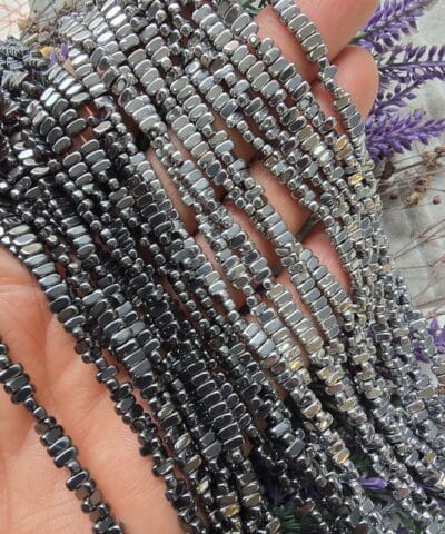 2x4 Mm Oval Dikdortgen Hematit Tasi