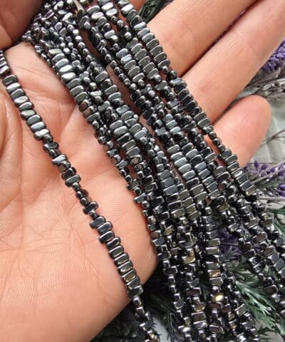 2x4 Mm Oval Dikdortgen Hematit Tasi Fume