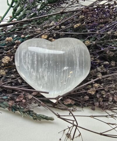 5 Cm Kalp Selenit Tasi