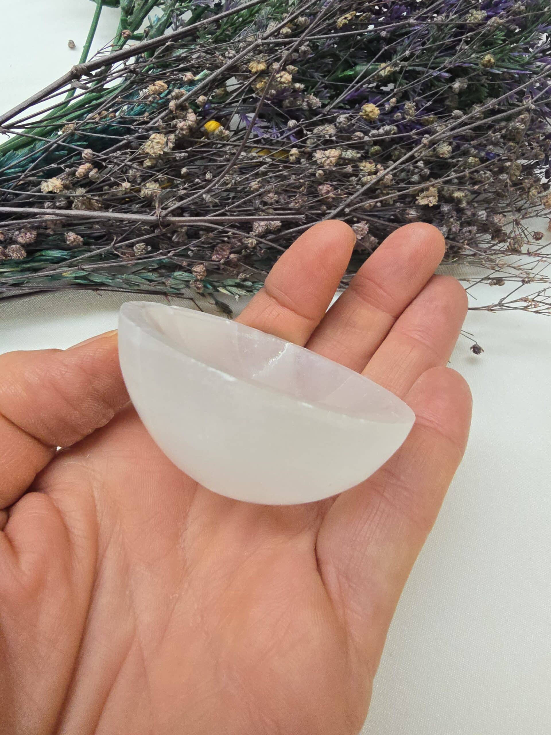 6 Cm Arinma Canak Selenit Tasi 3