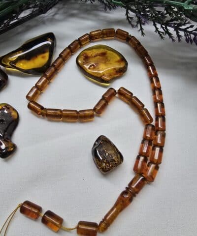 7x10 Mm Orijinal Kesme Kehribar Tesbih 2