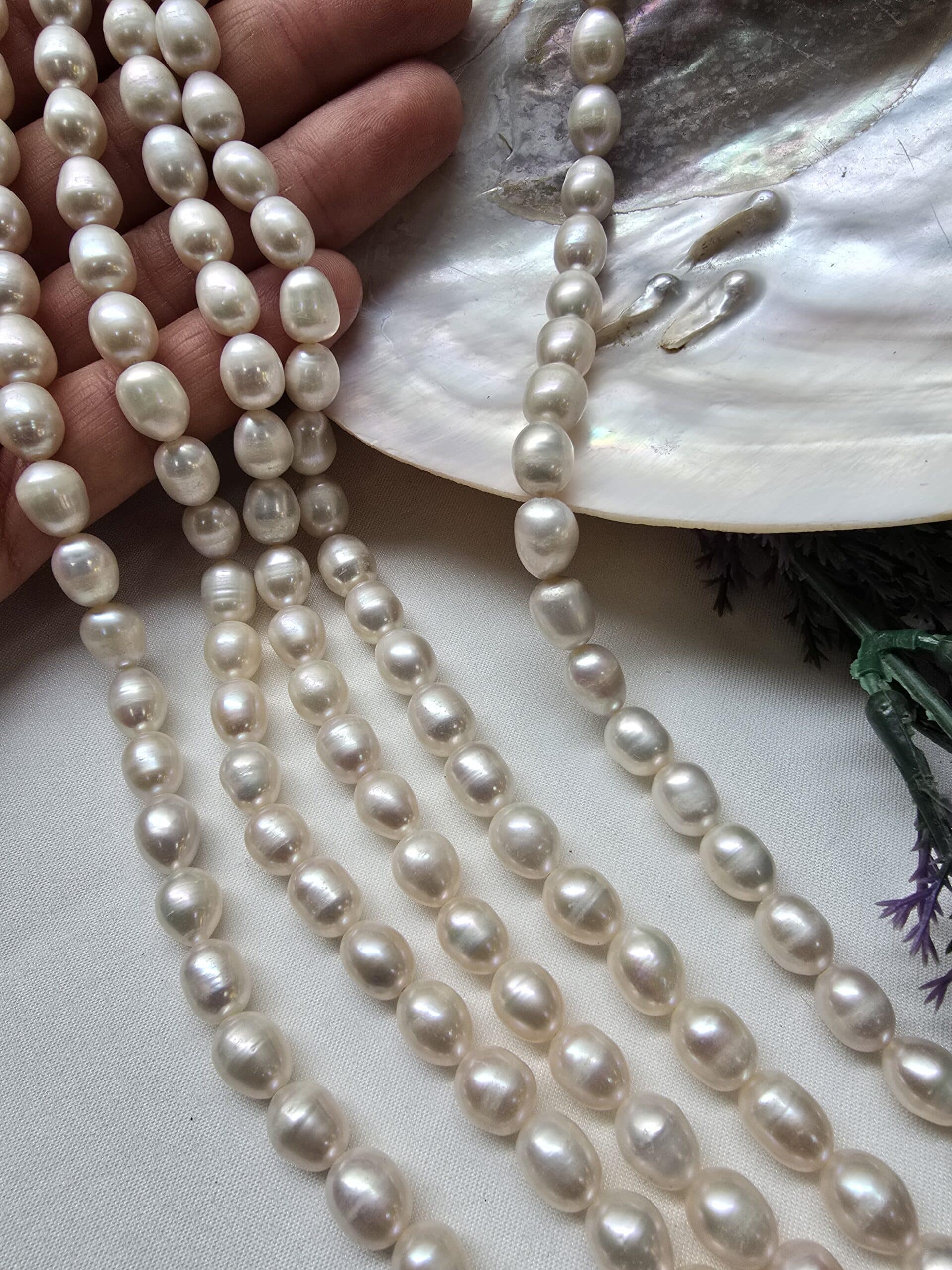 7x9 Mm Premium Arpa Dogal İnci 3