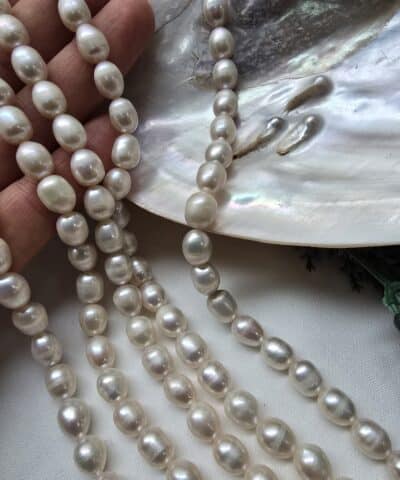 7x9 Mm Premium Arpa Dogal İnci 4