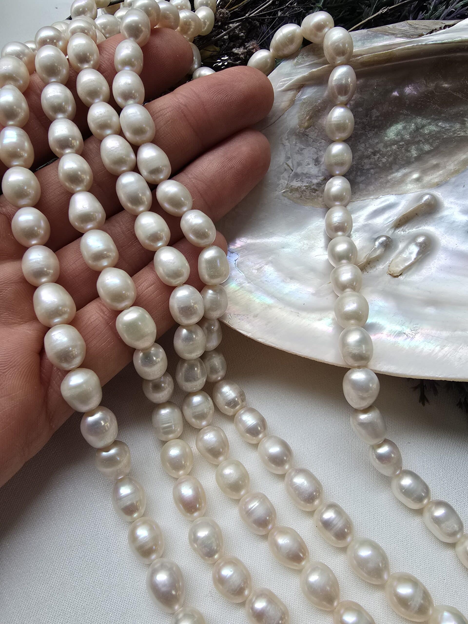 7x9 Mm Premium Arpa Dogal İnci 5