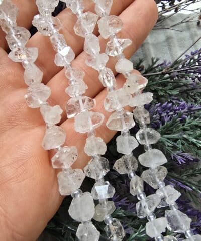 8 10 Mm Boncuklu Herkimer Diamont Tasi 2