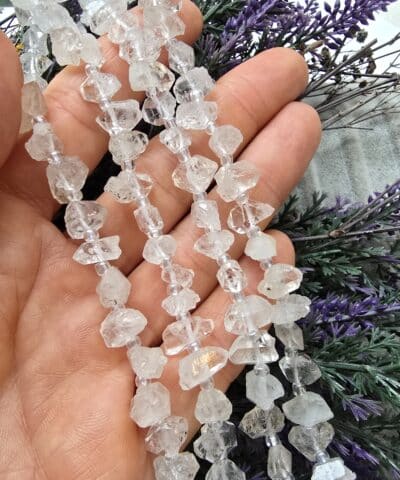 8 10 Mm Boncuklu Herkimer Diamont Tasi