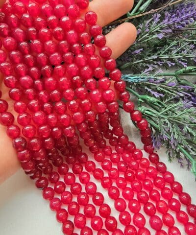 8 Mm Faset Yakut Ceyt Kuvars Tasi