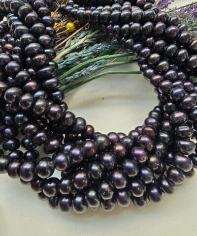 8 Mm Premium Dogal Siyah İnci 3