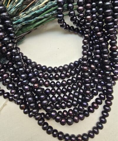 8 Mm Premium Dogal Siyah İnci