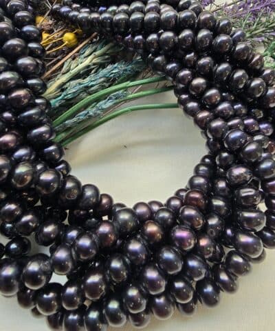 8 Mm Premium Dogal Siyah İnci 5