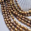 9x11 Mm Gold Renkli Arpa Dogal İnci 3