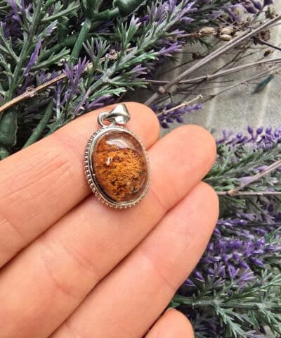 Aaa Oval Akik Tasi Kolye Ucu