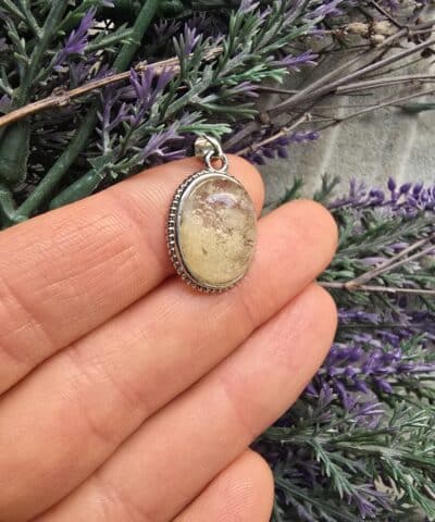 Aaa Oval Sitrin Tasi Kolye Ucu