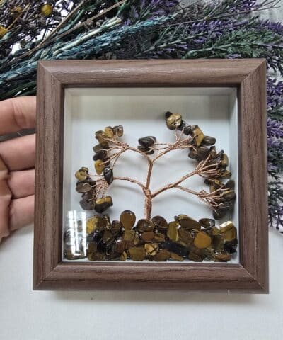 Kaplan Gozu Dogal Tas Sus Obje Hediyelik Masa Ustu Cerceve 3