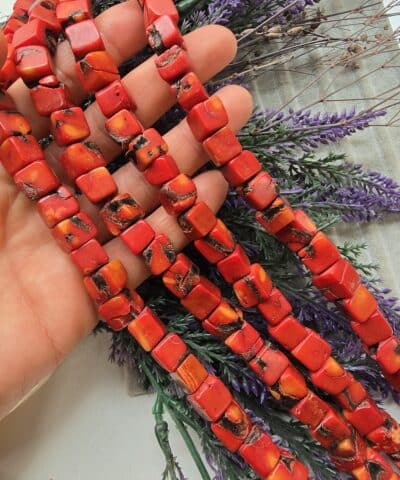 Kup Sekilli Dogal Mercan 10 Mm