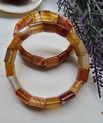 Alternative view of 15 MM Kahve Madagaskar Akik Taşı Bileklik